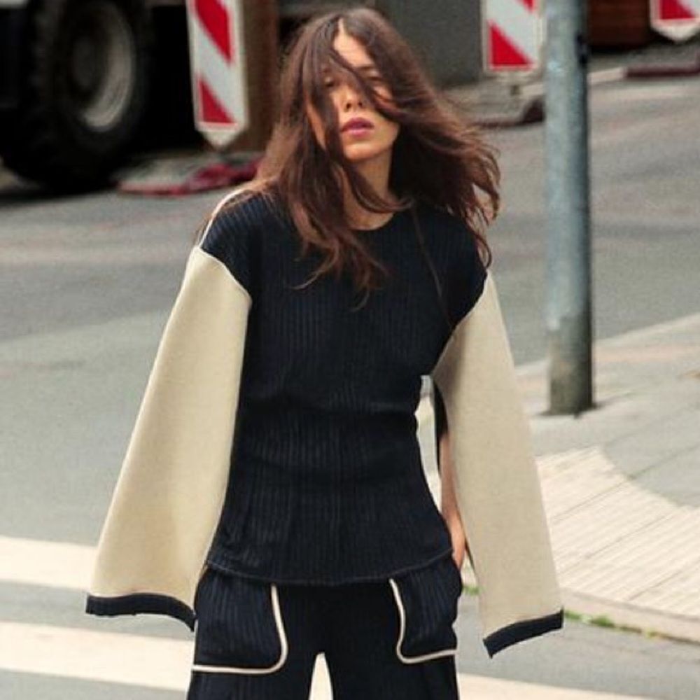 ZARA MATCHING STRIPED SWEATSHIRT